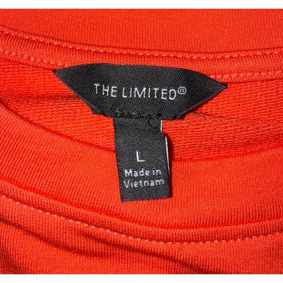 The Limited Orange Tie Around Waist French Terry Dress Womens L NWOT - Picture 6 of 6